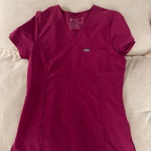 FIGS Pink Scrub Top